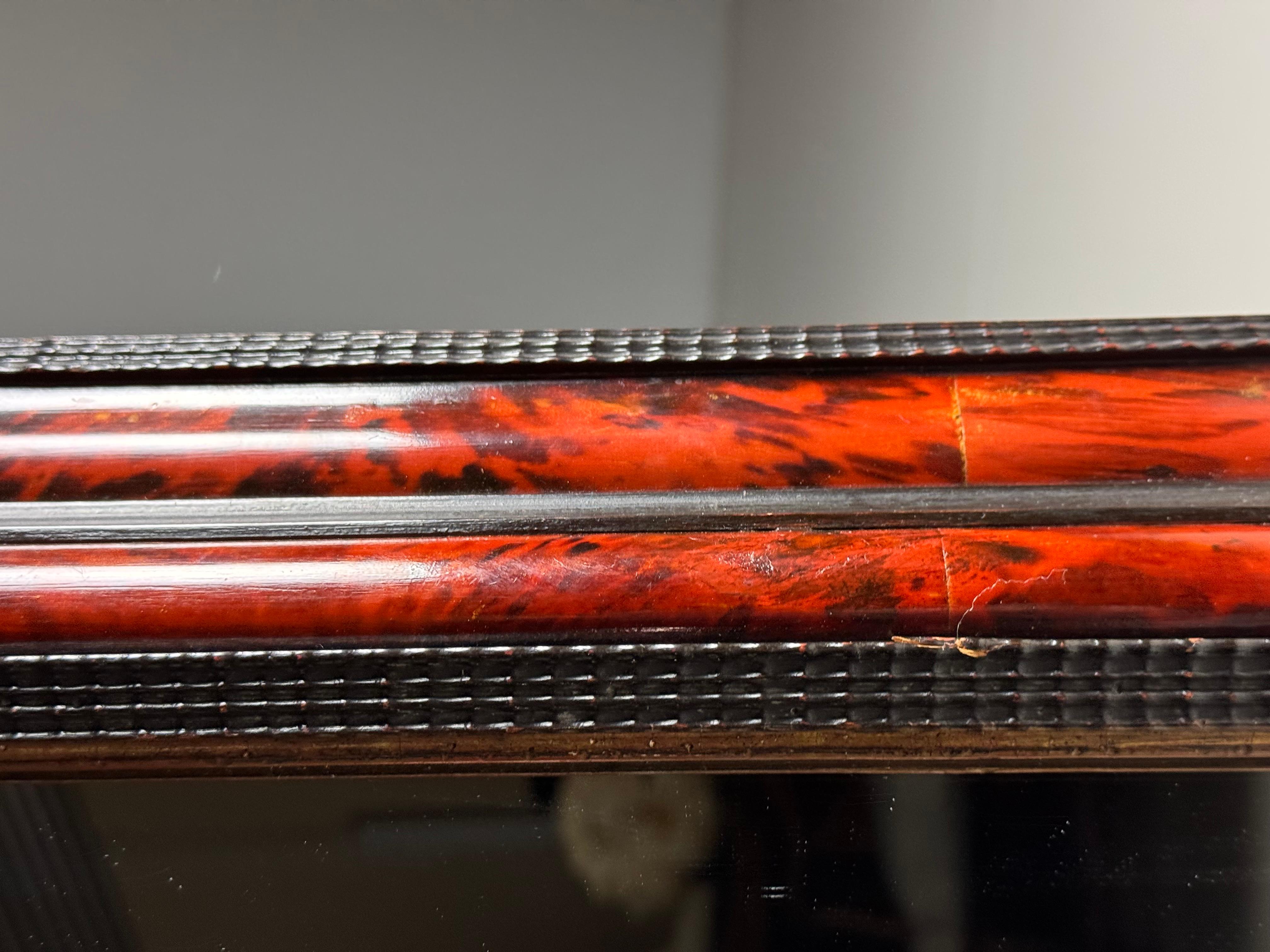 Tortoise Shell mirror ripple frame For Sale 1
