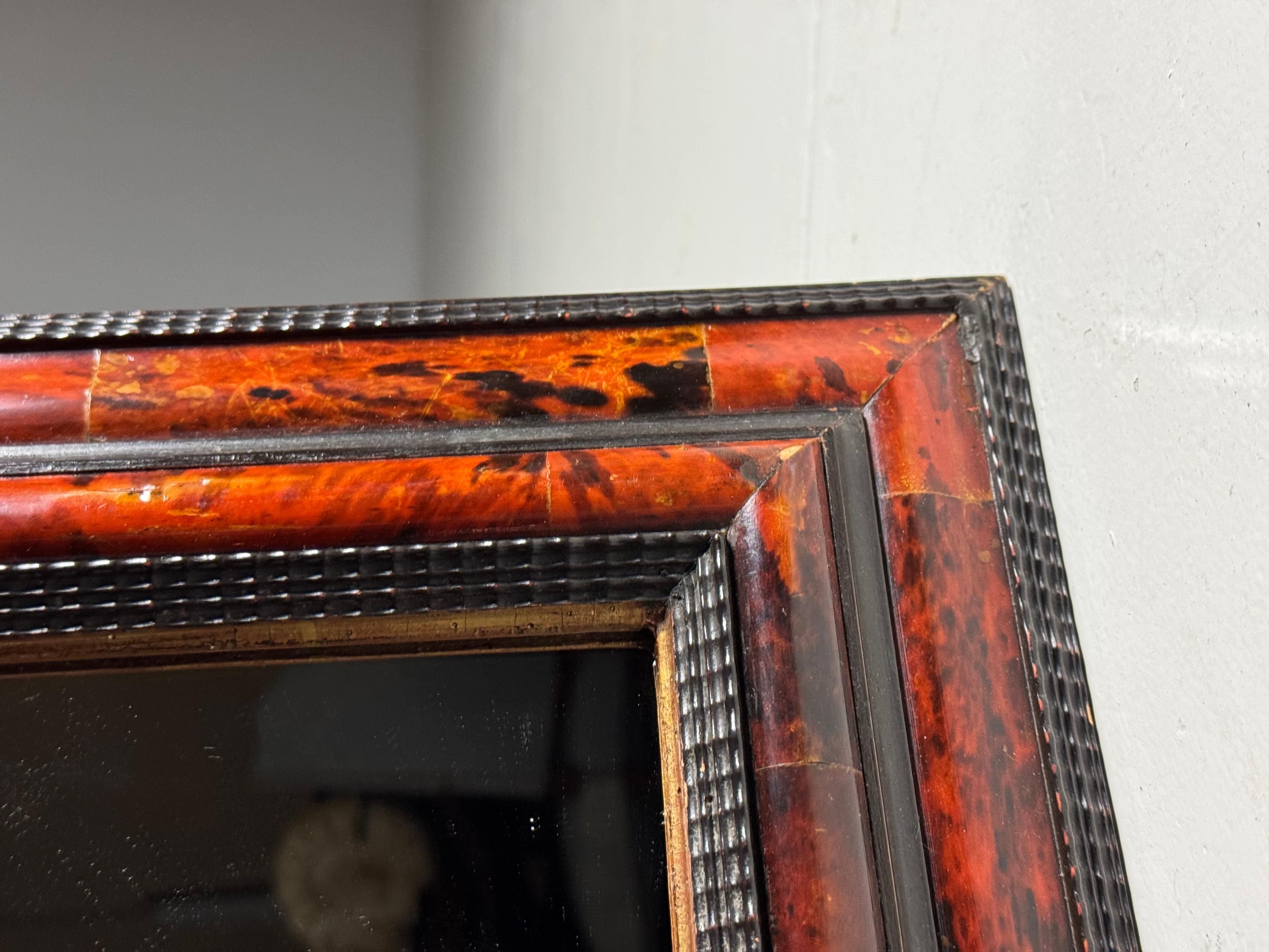 Tortoise Shell mirror ripple frame For Sale 2