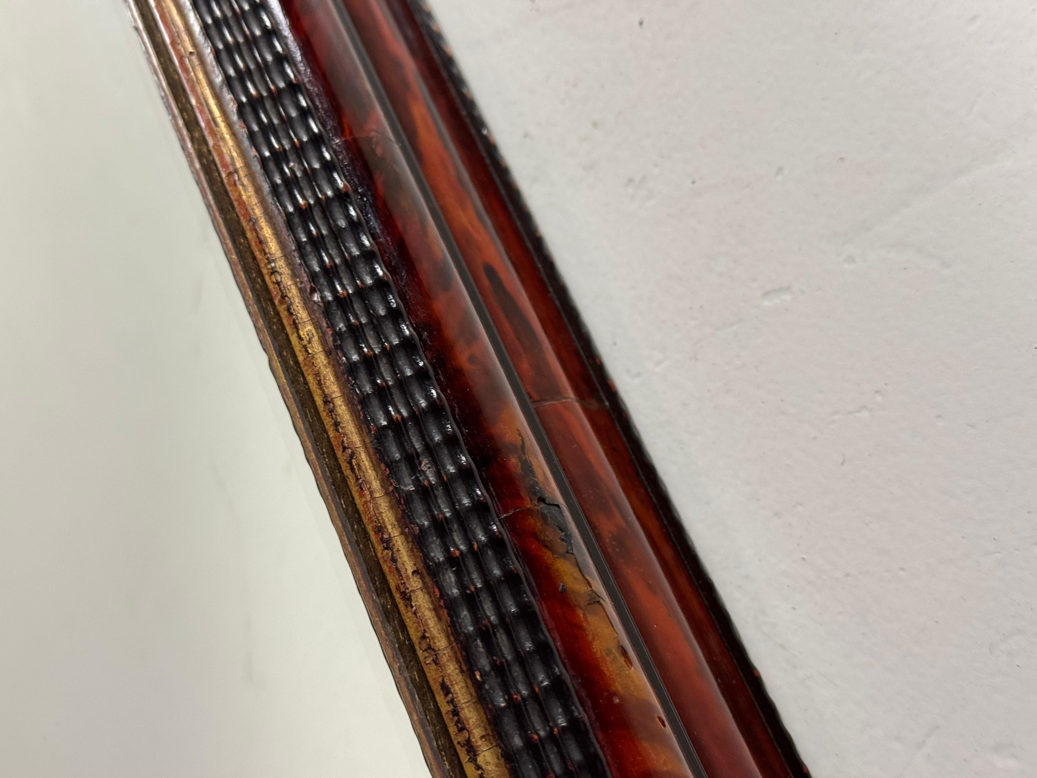 Tortoise Shell mirror ripple frame For Sale 4