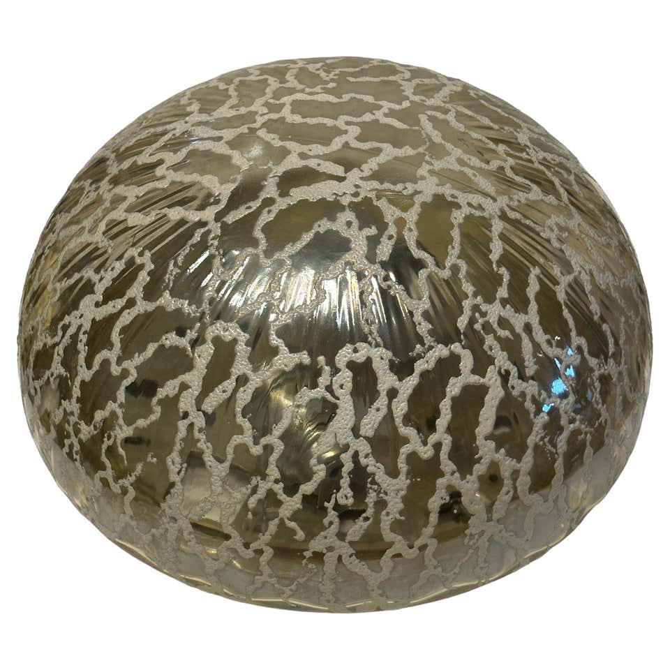 Scalloped Edge Capiz Shell Flush Mount at 1stDibs