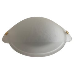 Lámpara de techo empotrable de cristal en forma de concha de tortuga, años 70, Alemania