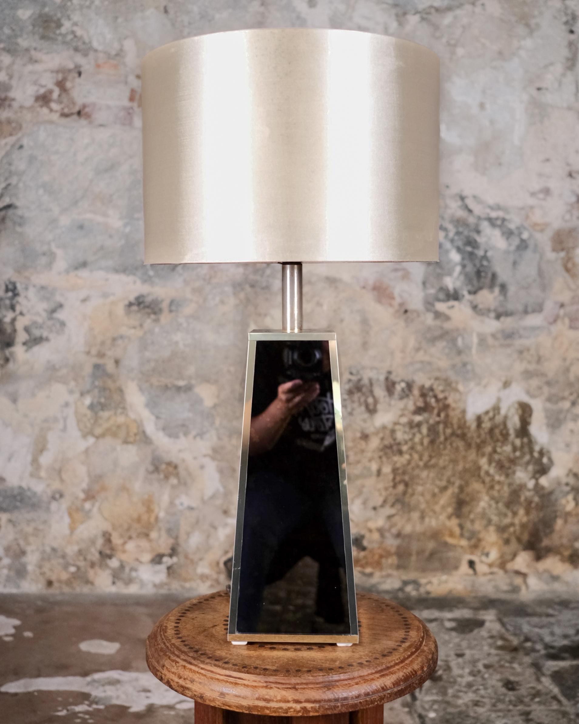 Post-Modern Tortoise shell table lamp, France, 1980s For Sale