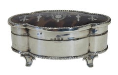 Tortoiseshell and Silver Piquet Work Casket, Birmingham, 1921