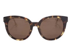 Tortoiseshell Bottega Veneta Cat-Eye Sunglasses
