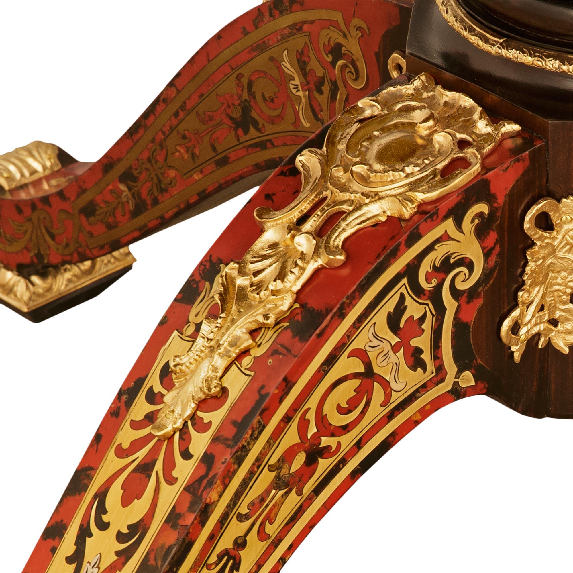 Boulle-Mitteltisch aus Schildpatt, Messing, ebonisiertem Obstholz und Ormolu im Angebot 4