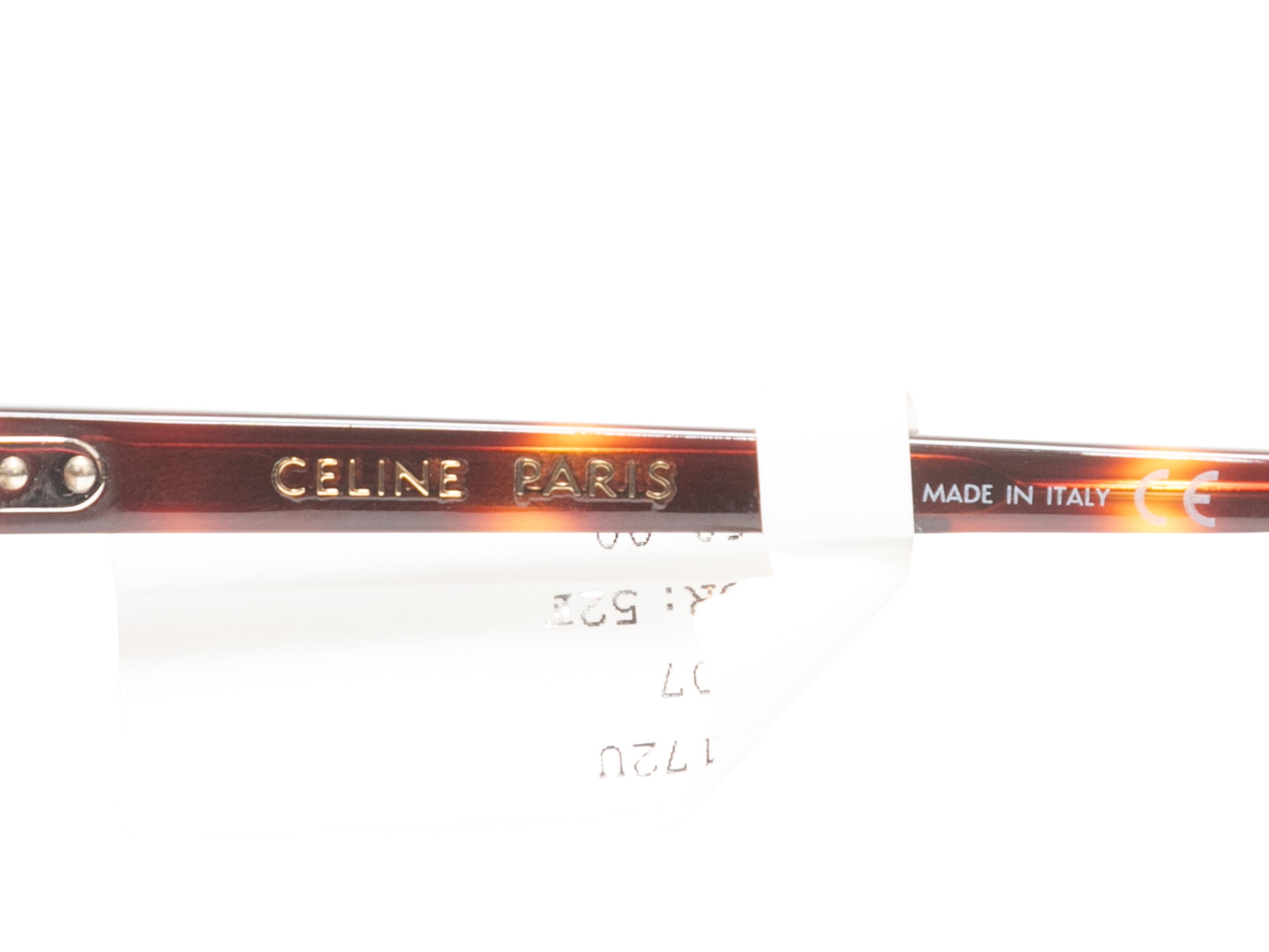 Tortoiseshell Celine Oversized Sunglasses In Good Condition For Sale In New York, NY