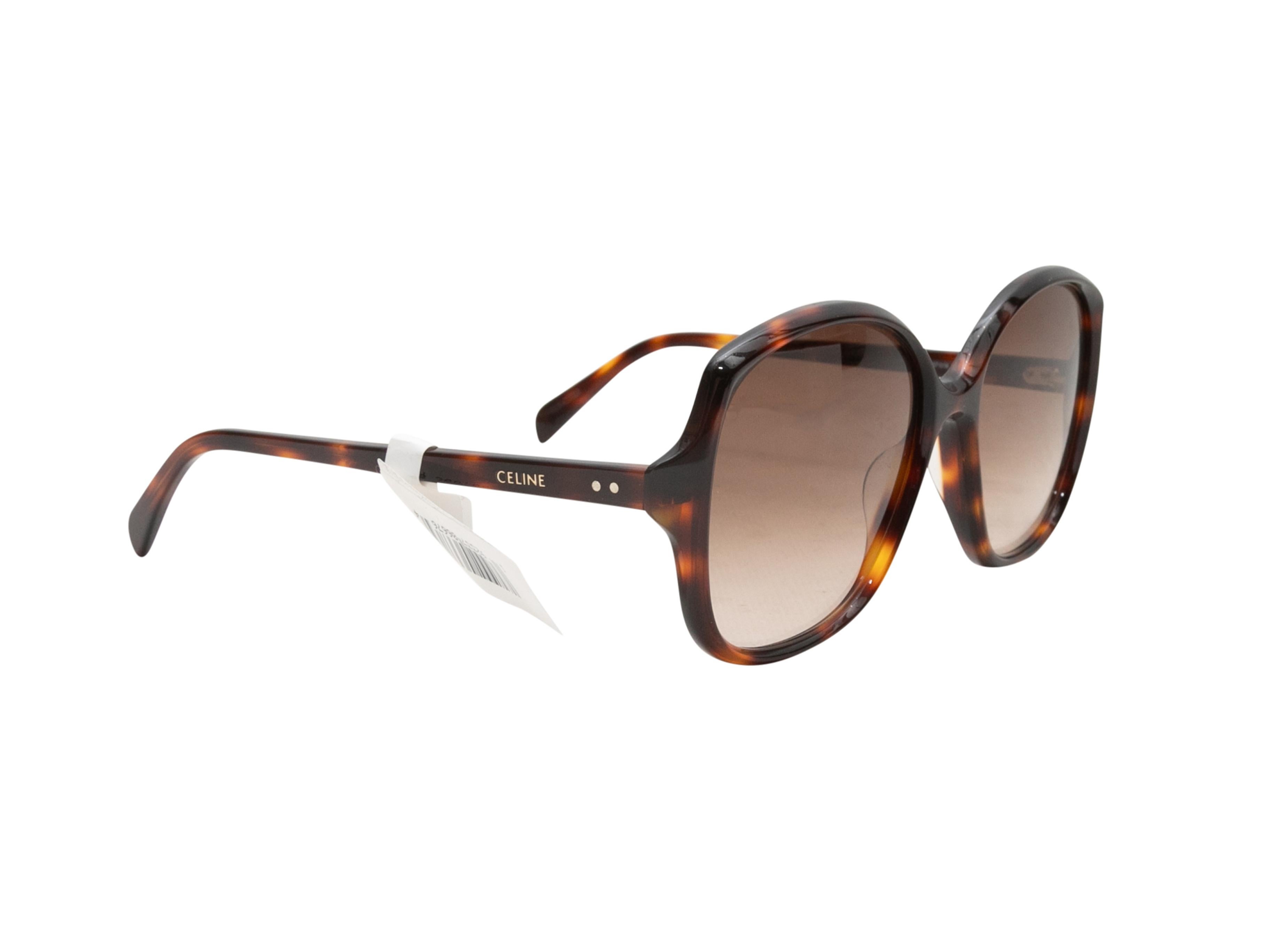 Tortoiseshell Celine Oversized Sunglasses For Sale