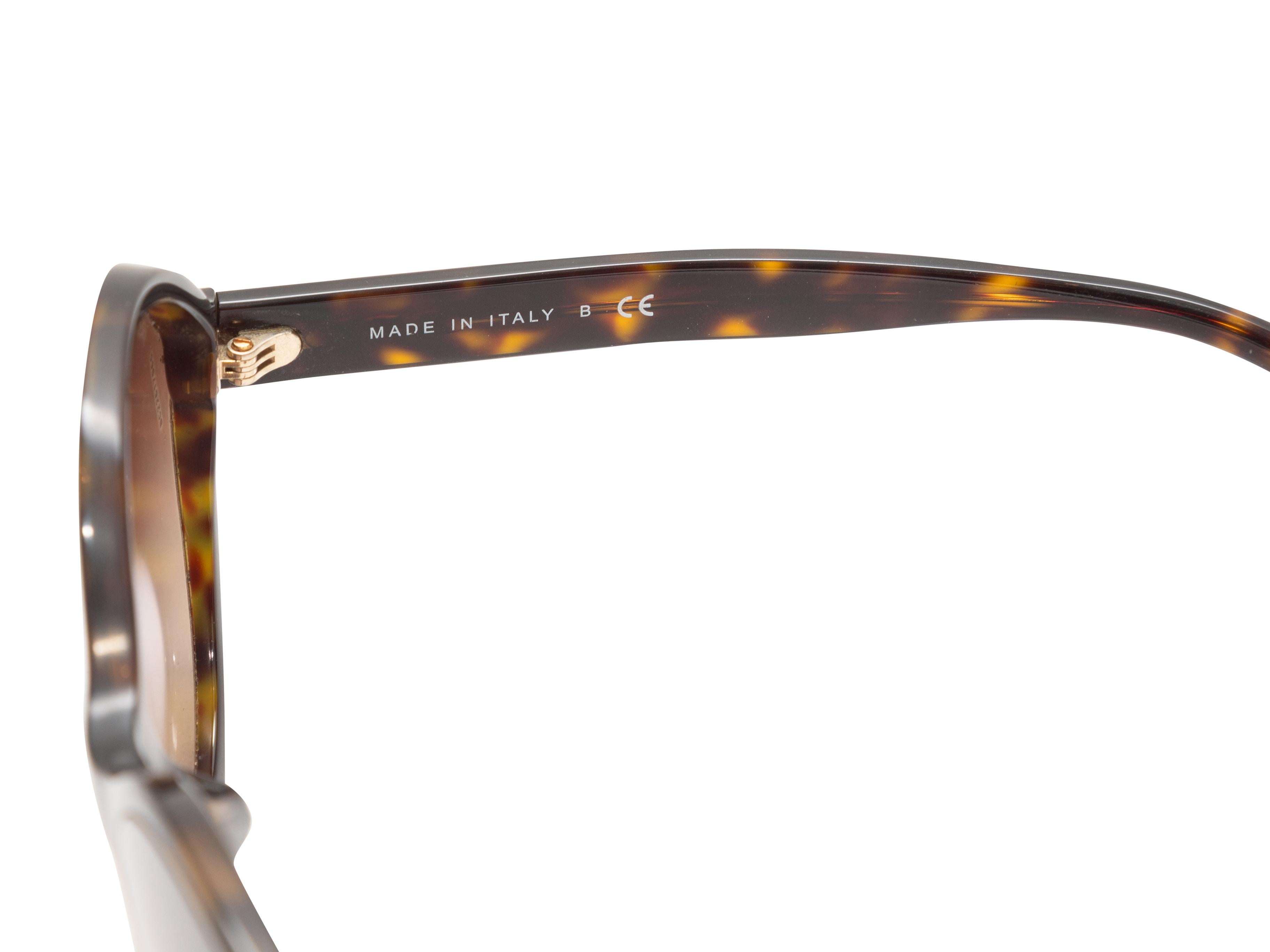 Tortoiseshell Chanel Oversized Sunglasses In Excellent Condition In New York, NY