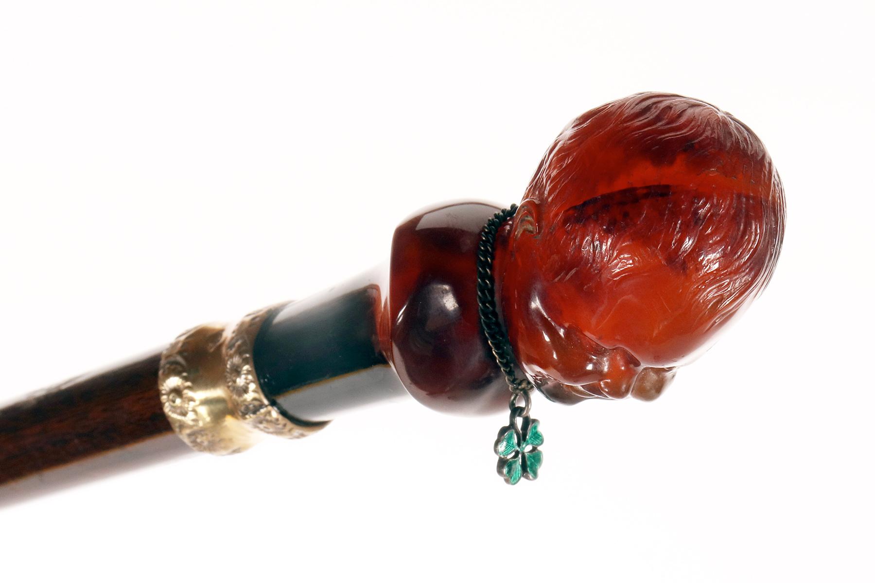 Canne bijou en écaille, signée Manolo-Arnould, France 1900. en vente 4