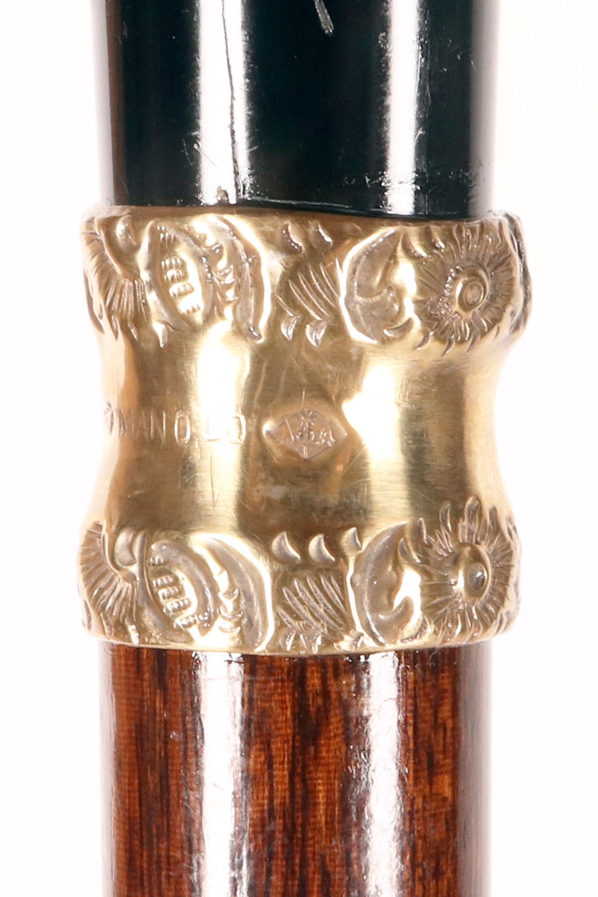 Canne bijou en écaille, signée Manolo-Arnould, France 1900. en vente 7