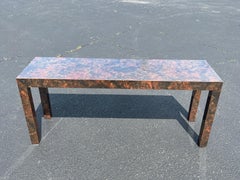 Tortoiseshell Laminate Parsons Sofa Table