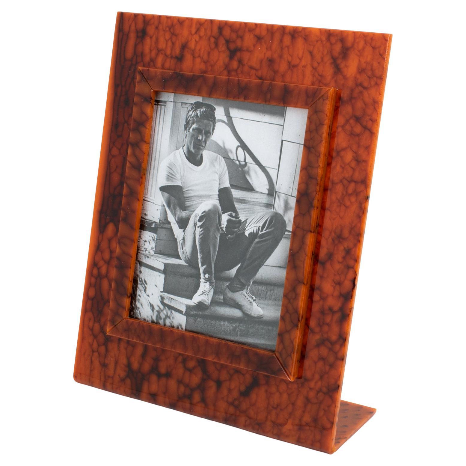 Schildpatt-Bilderrahmen aus Lucite, 1970er-Jahre