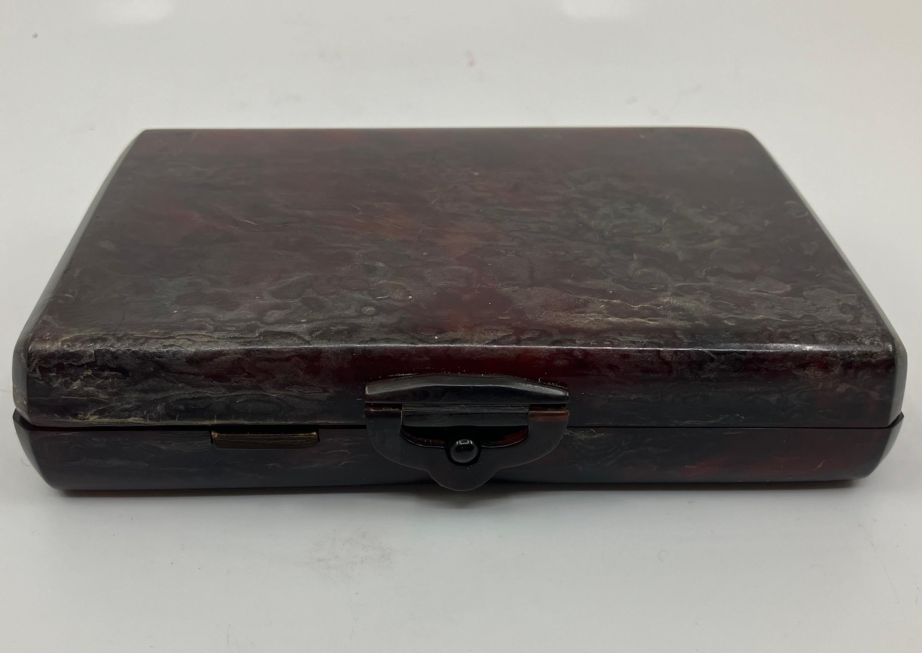 Caja Minaudiere de carey en venta 2