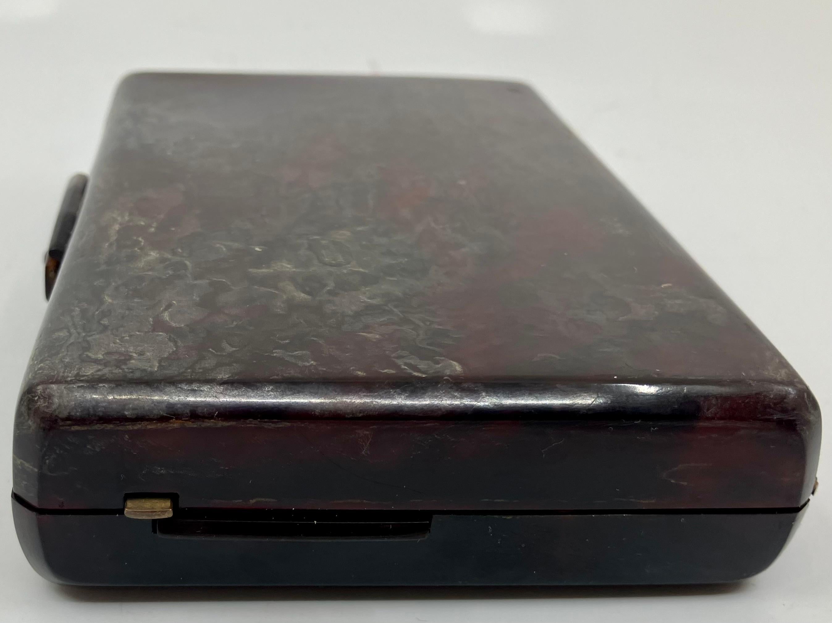 Caja Minaudiere de carey en venta 3