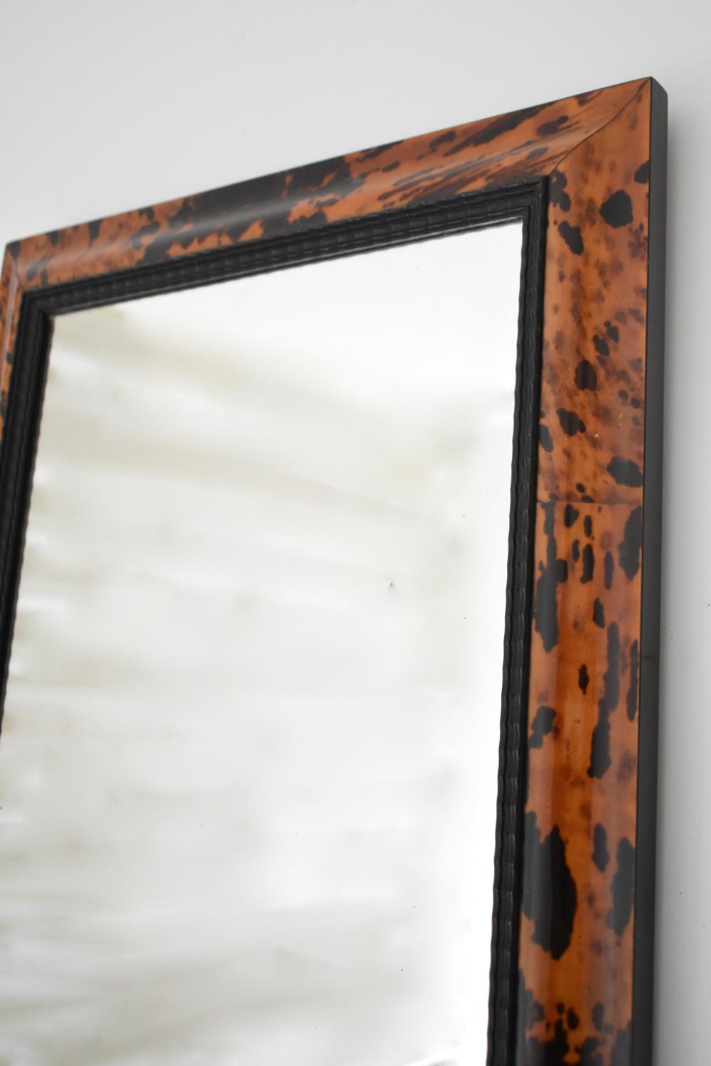 Belgian Tortoiseshell mirror, 1910s. For Sale