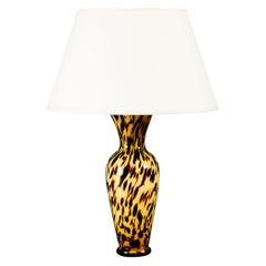 Tortoiseshell Murano Glass Vase as a Table Lamp