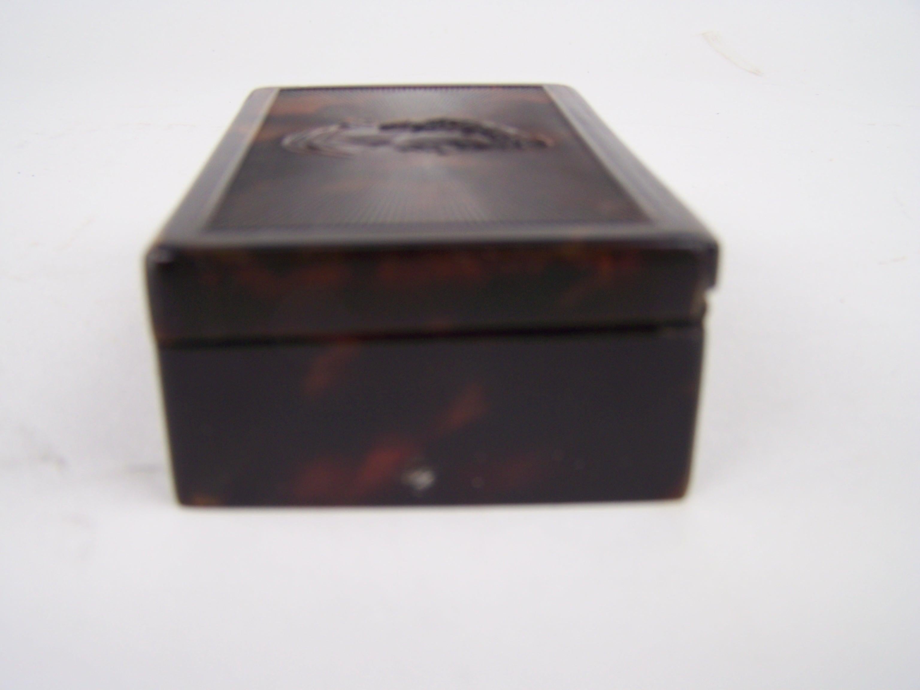 Swiss Tortoiseshell Musical snuff box  For Sale