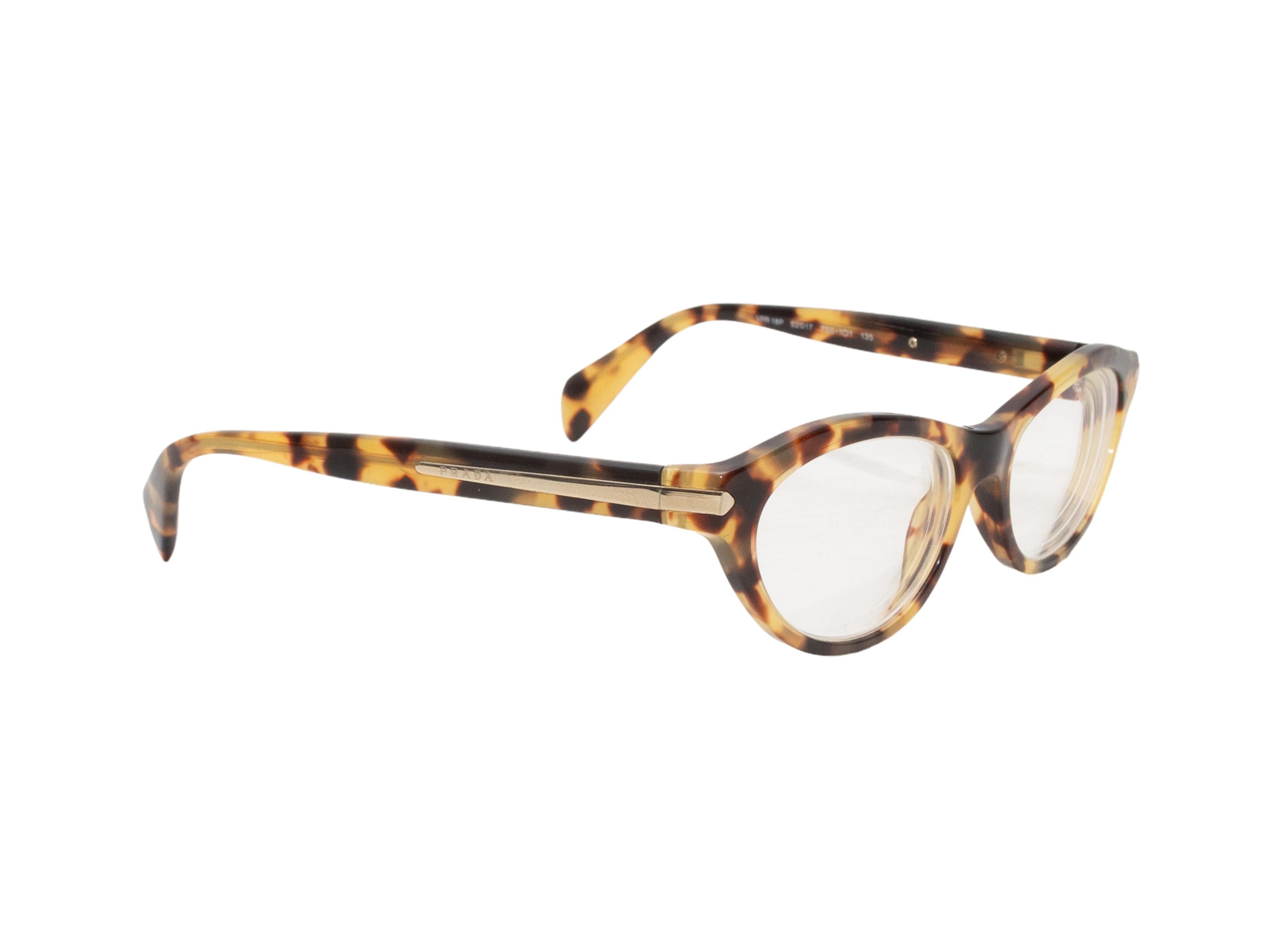 Occhiali in acetato tartarugato di Prada. Altezza 1,5