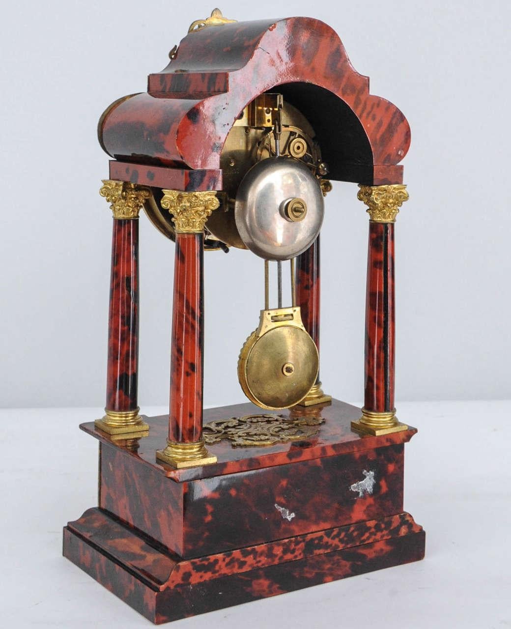 Reloj de sobremesa de carey de Leroy a Paris en Bueno estado para la venta en HAARLEM, NL
