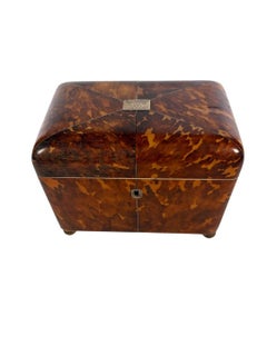Tortoiseshell Tea Caddy, England Circa 1820