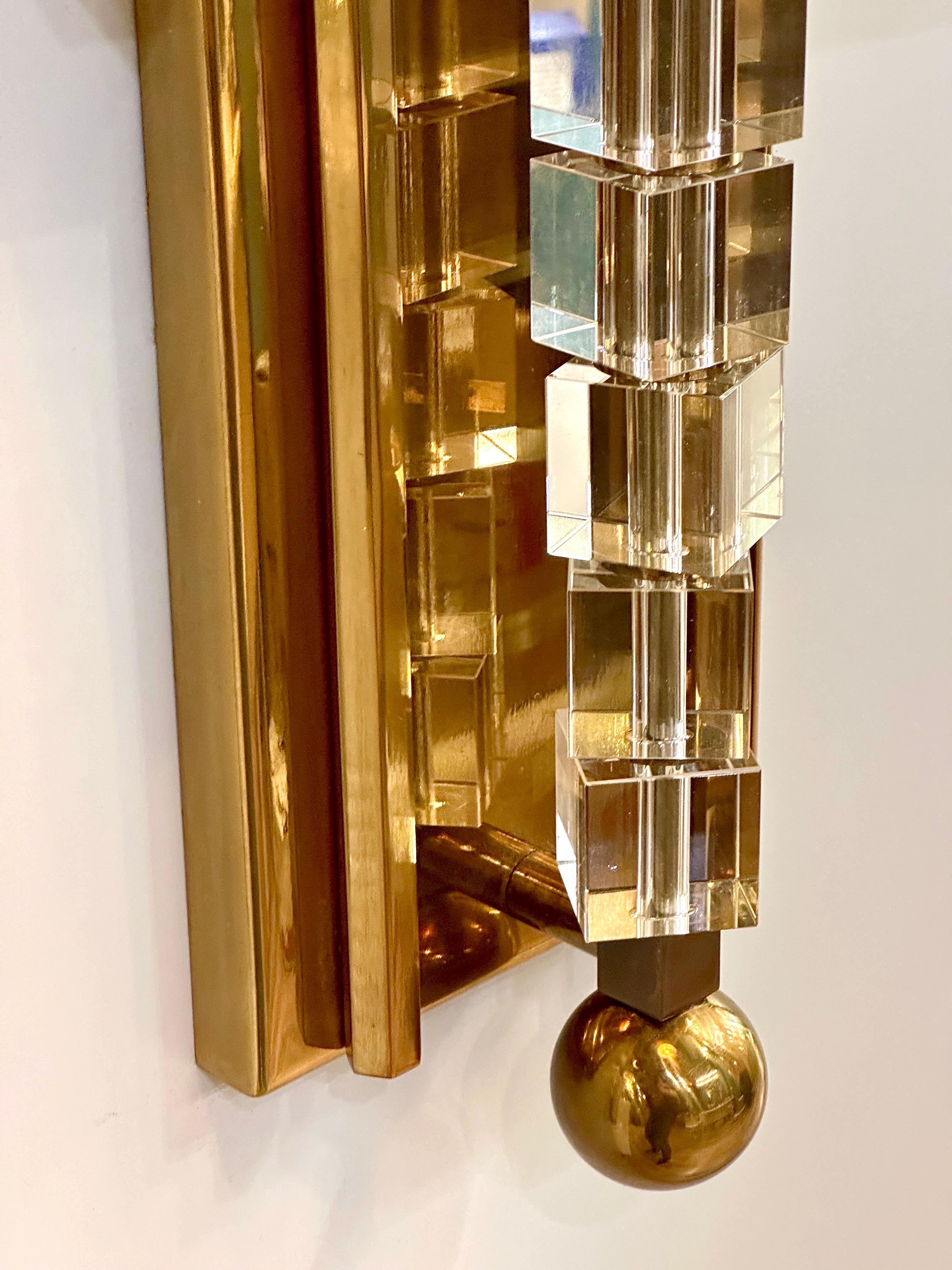 Tortona Brass Lampshade Wall Sconce Mid-Century Modern Lighting In New Condition For Sale In İstiklal, TR