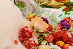 Flora 01 - Floral Nude Portrait Interior Design Photography Trompe L'Oeil