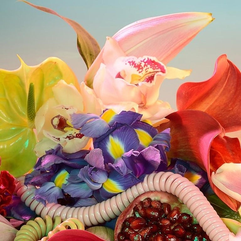 Galatea 2 - Flora, Nature, Still life, Lilies, Telephone, Pomegranate, Nude - Photograph by Tortora & Travezan