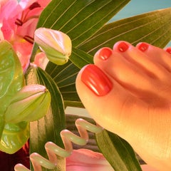 Galatea 9 - Photographie contemporaine, Pop Art, Nu, Pieds, Telephones, Lilies