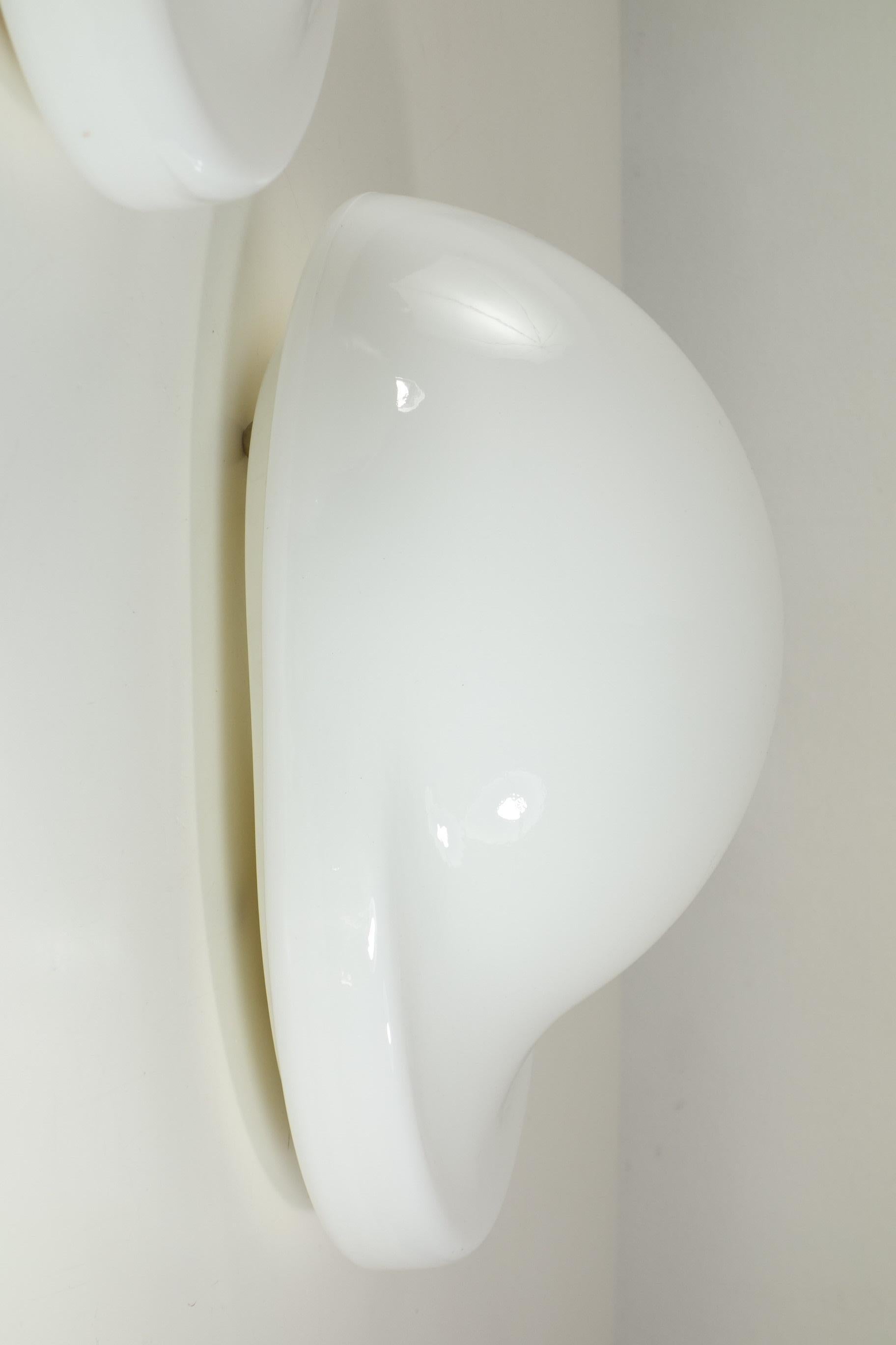 Verre brun Lampe murale Tortue Rodolfo Bonetto, design italien de l'ère spatiale, lot de 2 en vente