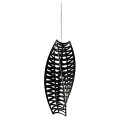 Toru Small Pendant Lamp in 2 Sides Painted Bamboo Plywood by David Trubridge