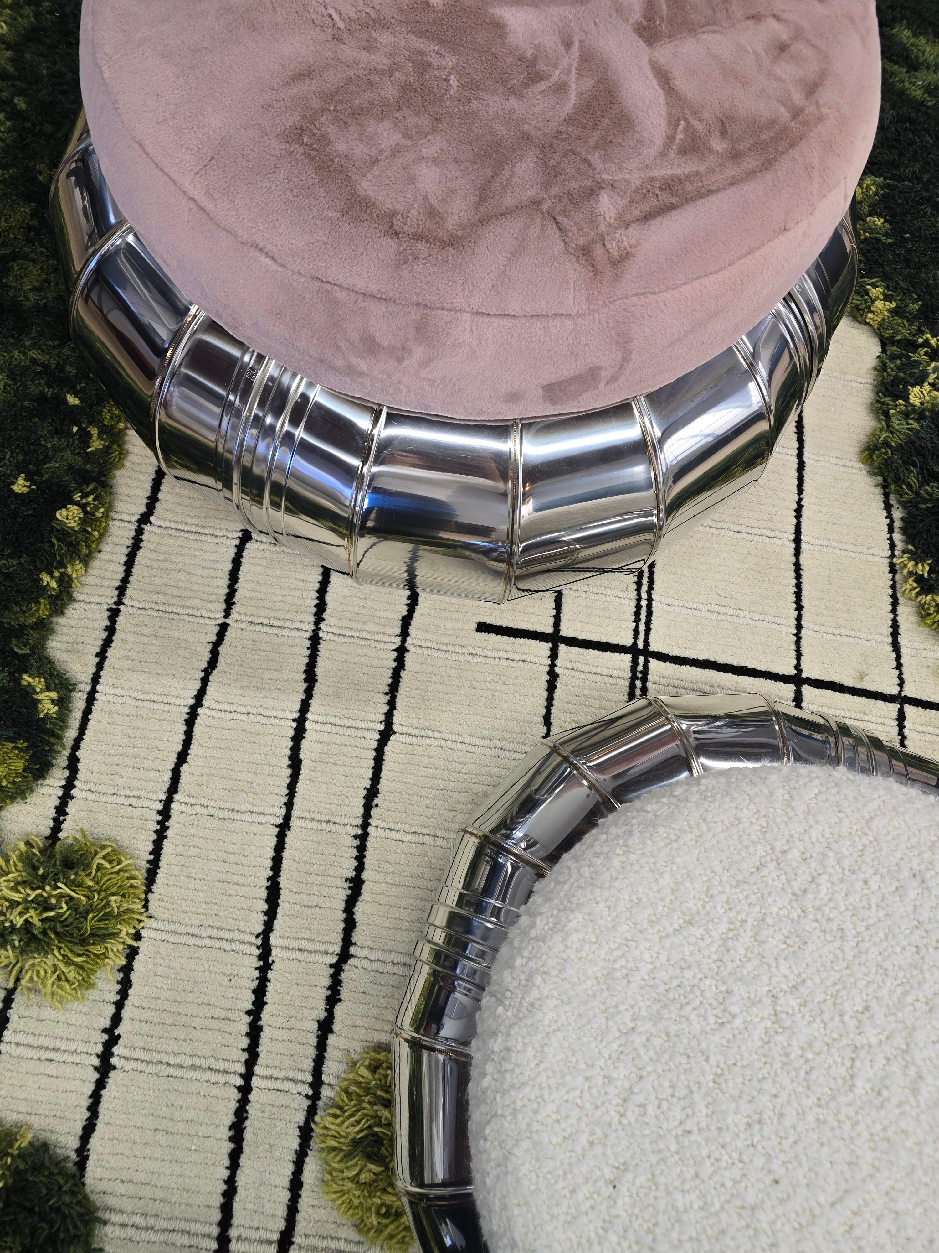 Aluminium Ottoman Tacchini Torus Large *Echantillon d'exposition en vente