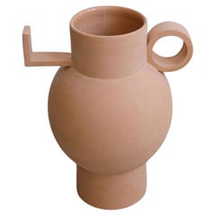 Torus Terracotta Vase by Lea Ginac
