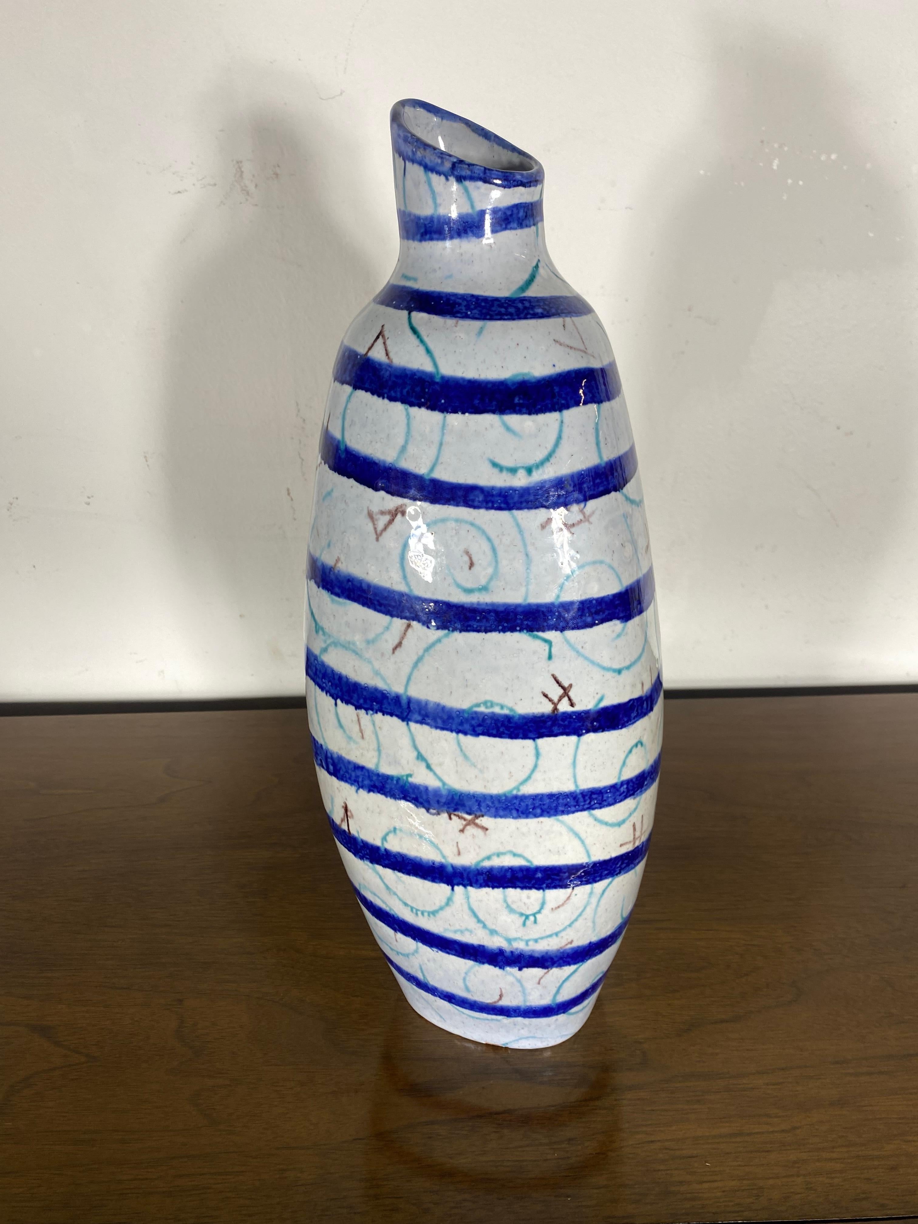 Mid-20th Century Torviscosa Bottle/ vase .Classic Italian Modernist Design  For Sale