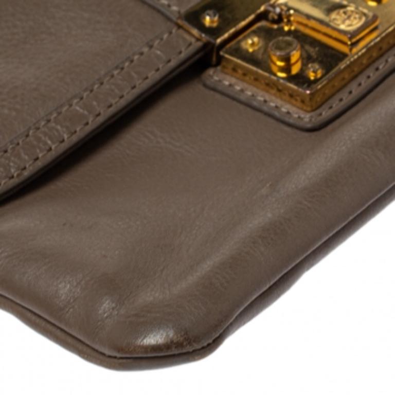 Tory Burch Beige Leather Crossbody Bag For Sale 1