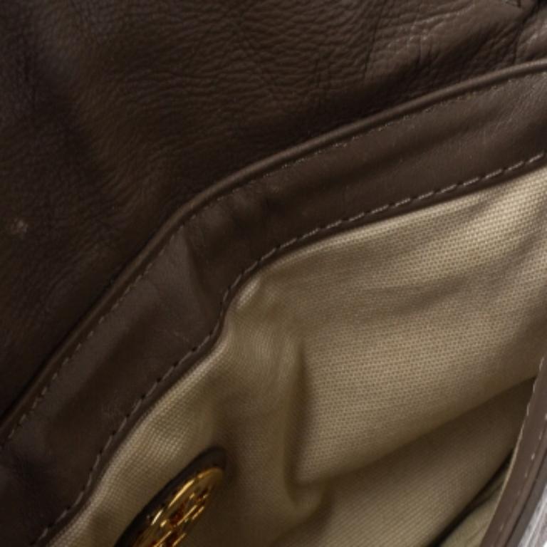 Tory Burch Beige Leather Crossbody Bag For Sale 2