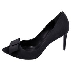 Tory Burch Schwarz Schleife spitze Zehe Heels - EU 41