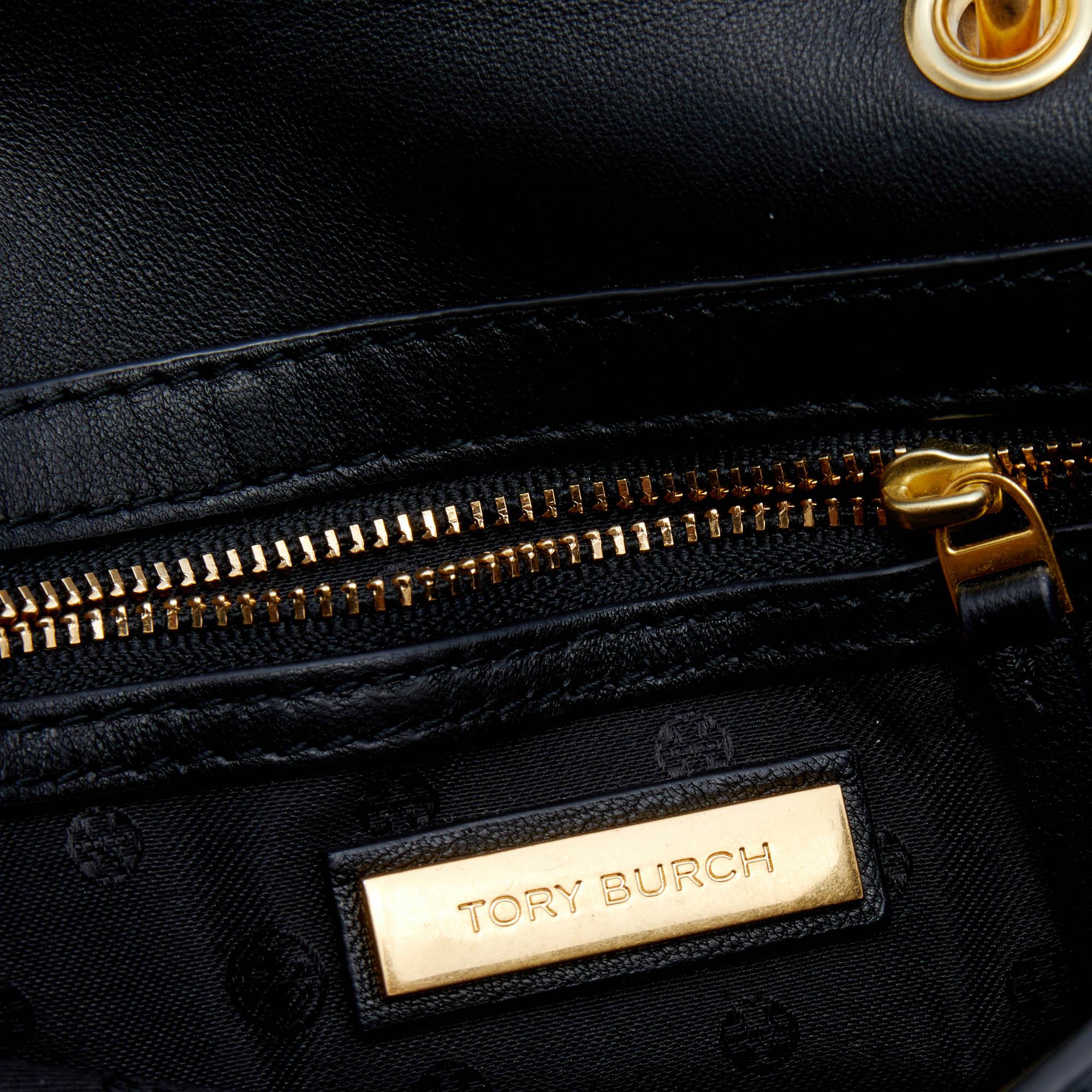 Tory Burch Black Leather Alexa Shoulder Bag 6