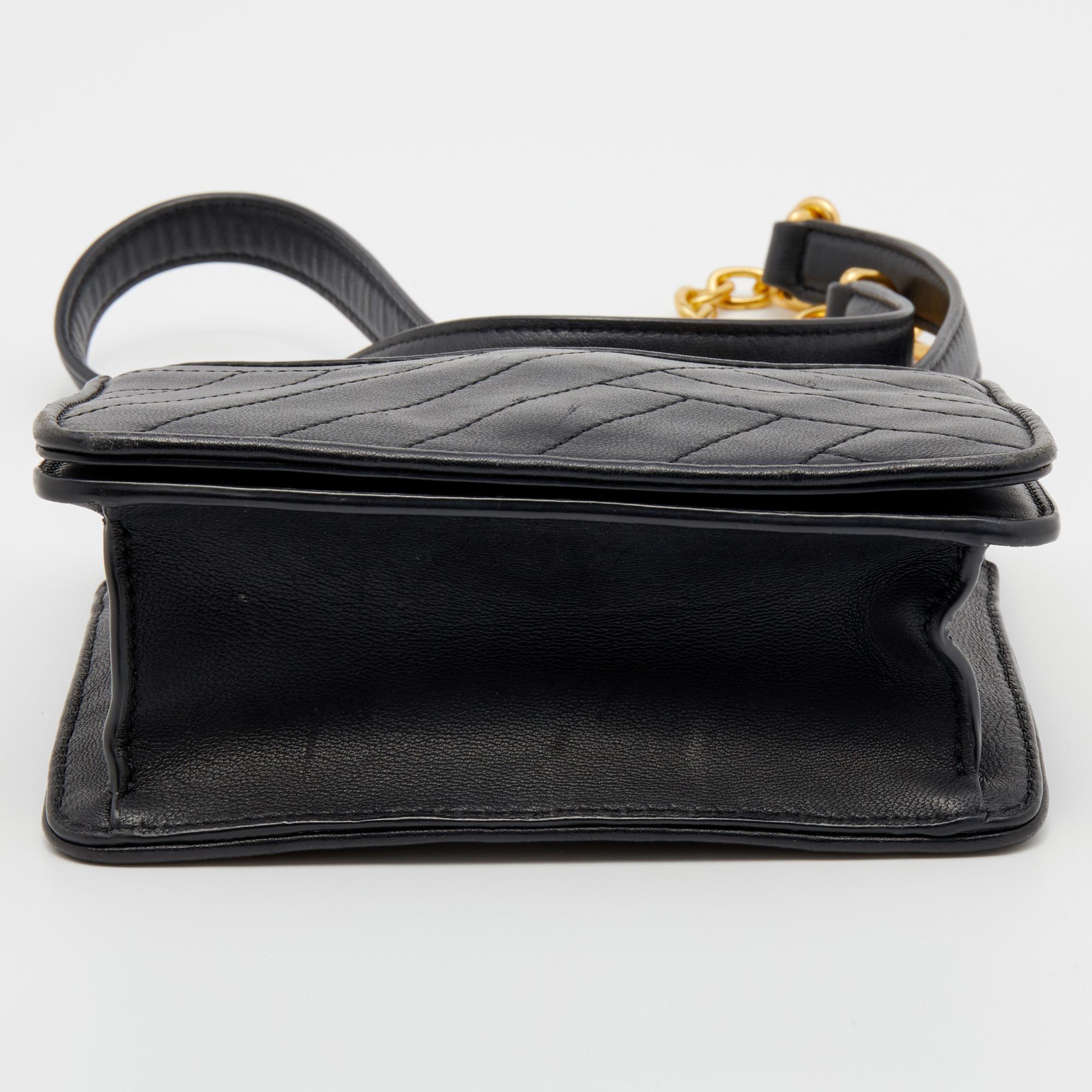 Tory Burch Black Leather Alexa Shoulder Bag 1
