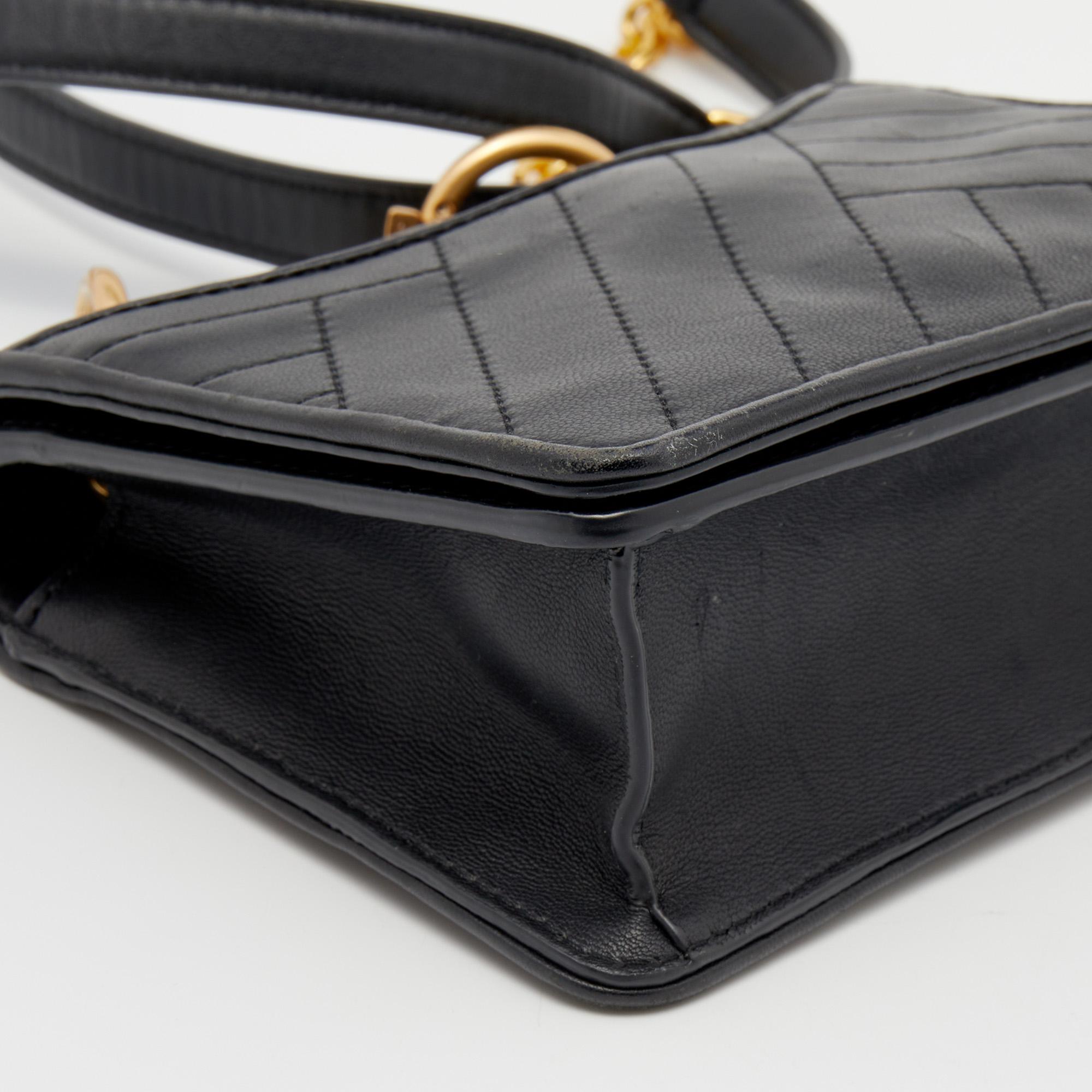 Tory Burch Black Leather Alexa Shoulder Bag 2