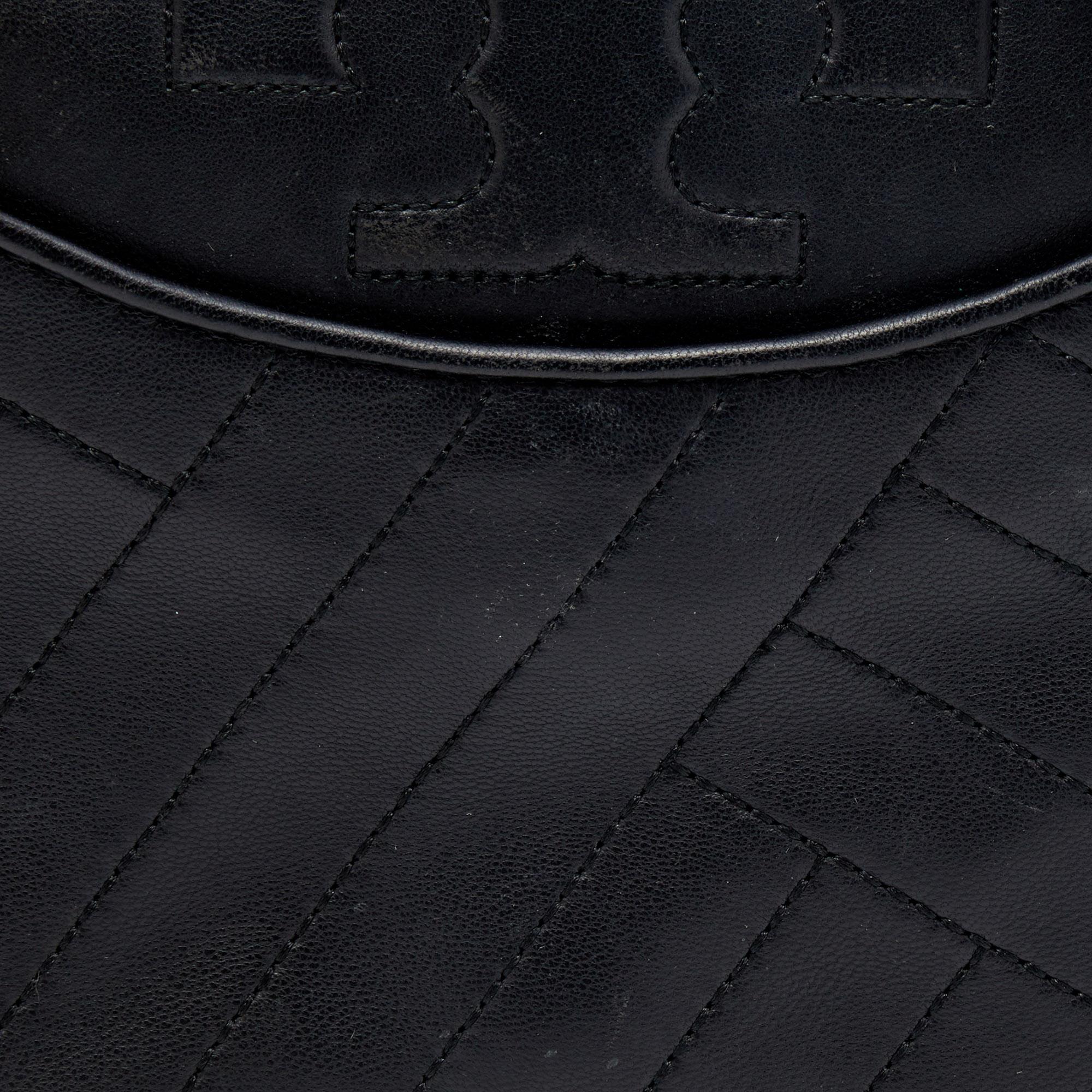 Tory Burch Black Leather Alexa Shoulder Bag 3
