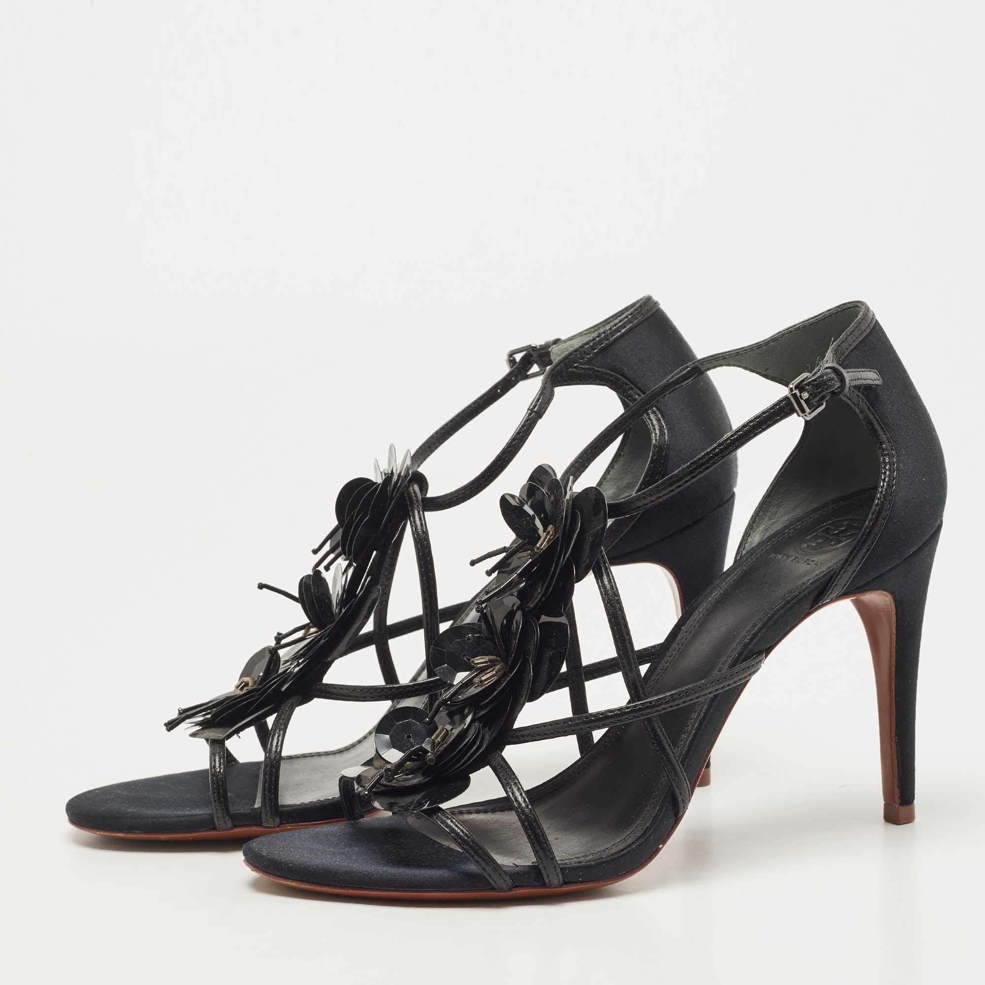 These sandals will frame your feet in an elegant manner. Crafted from quality materials  they flaunt a classy display  comfortable insoles and durable heels.