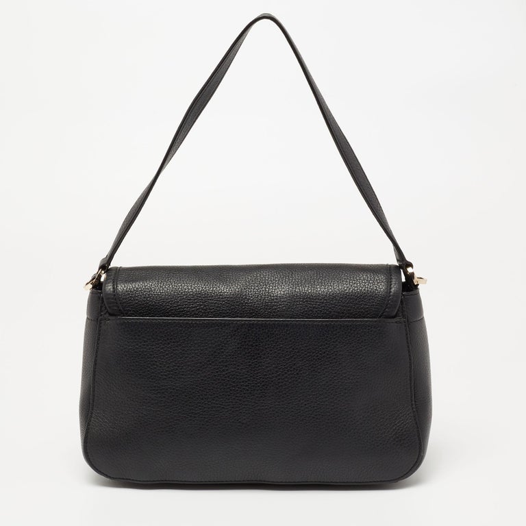 Tory Burch Black Leather Hudson Bay Shoulder Bag at 1stDibs