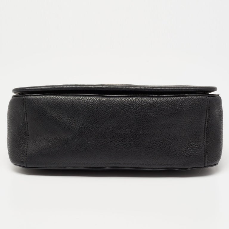 Tory Burch Black Leather Hudson Bay Shoulder Bag at 1stDibs