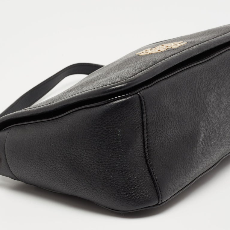 Tory Burch Black Leather Hudson Bay Shoulder Bag at 1stDibs