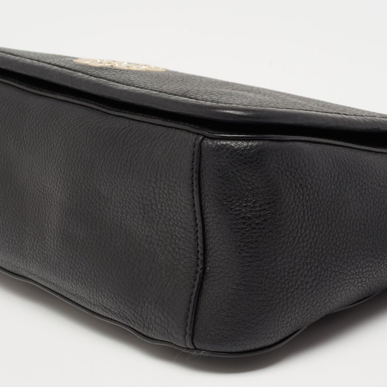 Tory Burch Black Leather Hudson Bay Shoulder Bag at 1stDibs