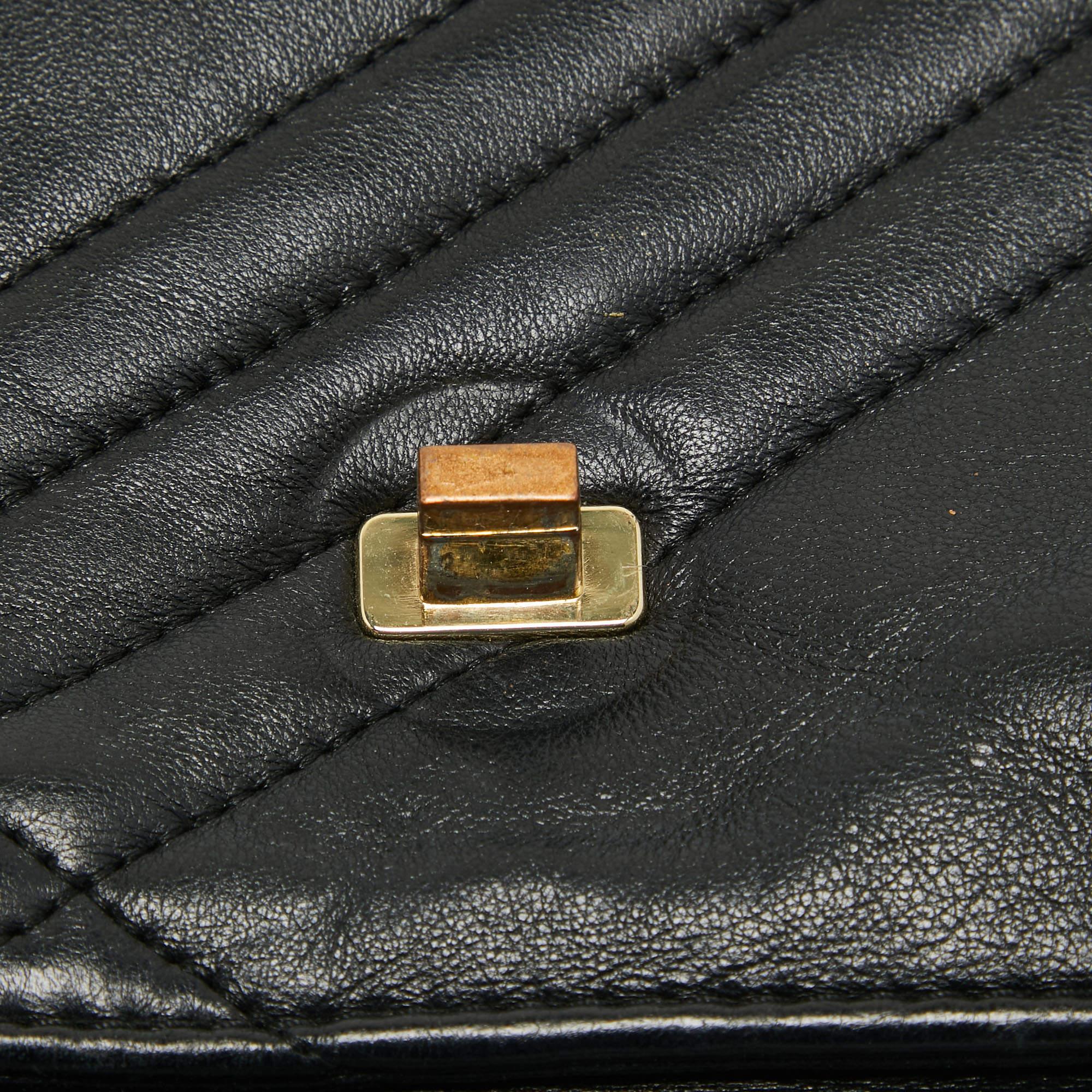 Tory Burch Black Leather Kira Envelope Flap Chain Bag 1