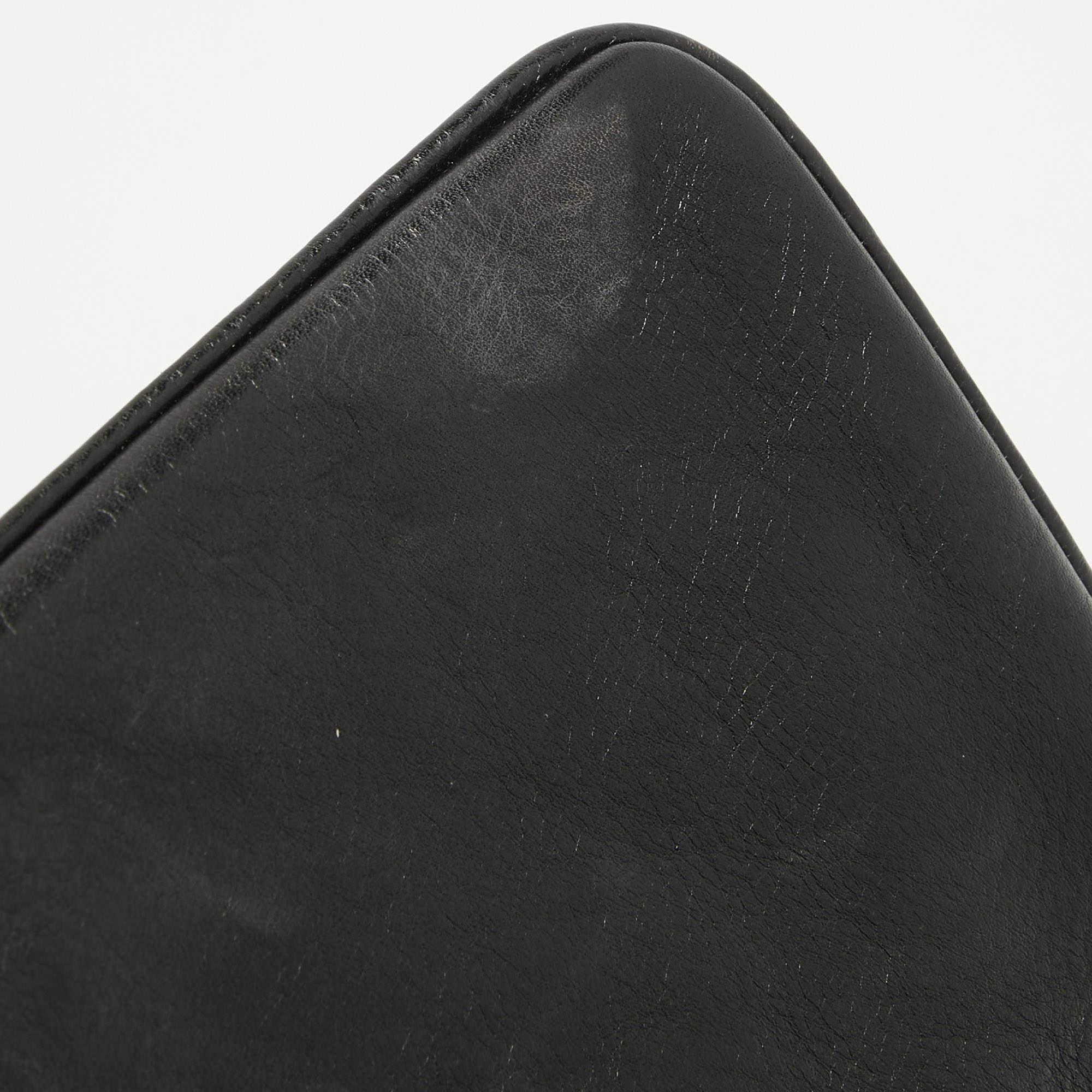 Tory Burch Black Leather Reva Chain Flap Bag 5