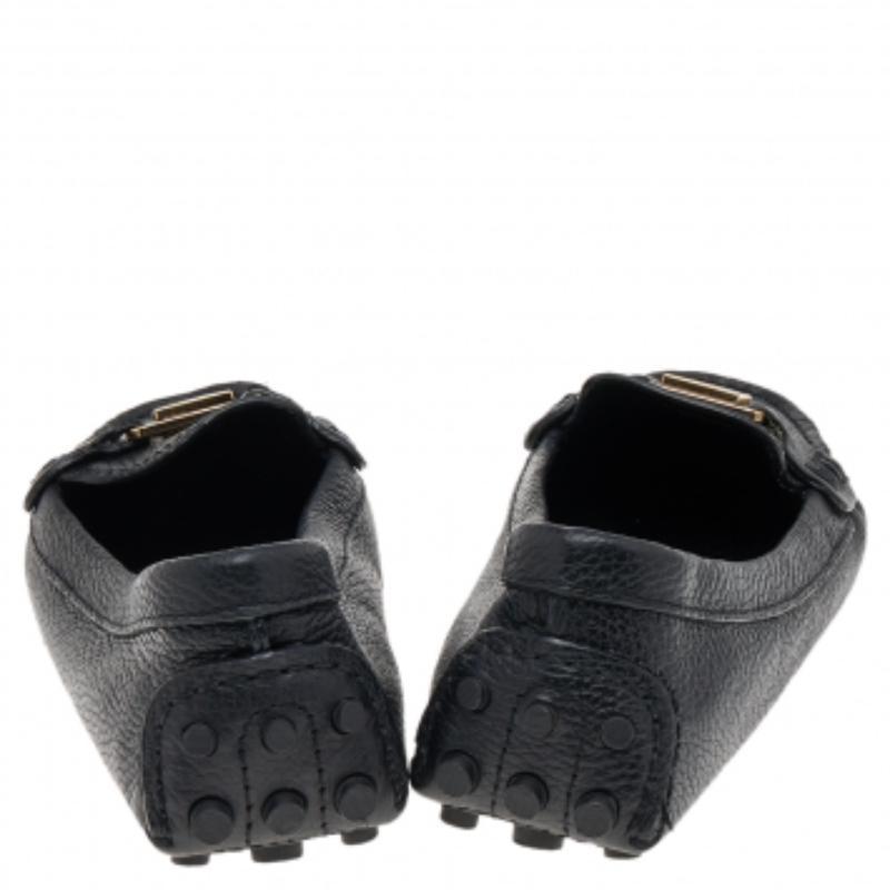 Tory Burch Mocassini in pelle nera taglia 38 in vendita 2