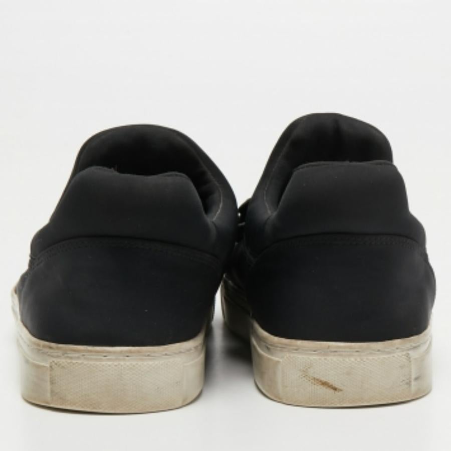 Donna Tory Burch - Scarpe da ginnastica in pelle e neoprene nero con fiori applicati - misura 40,5 in vendita