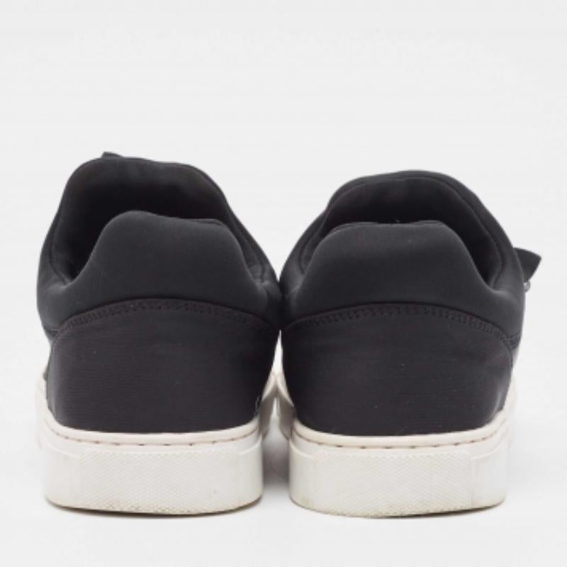 Tory Burch Nero  Sneakers Blossom in nylon e pelle misura 39,5 in vendita 1